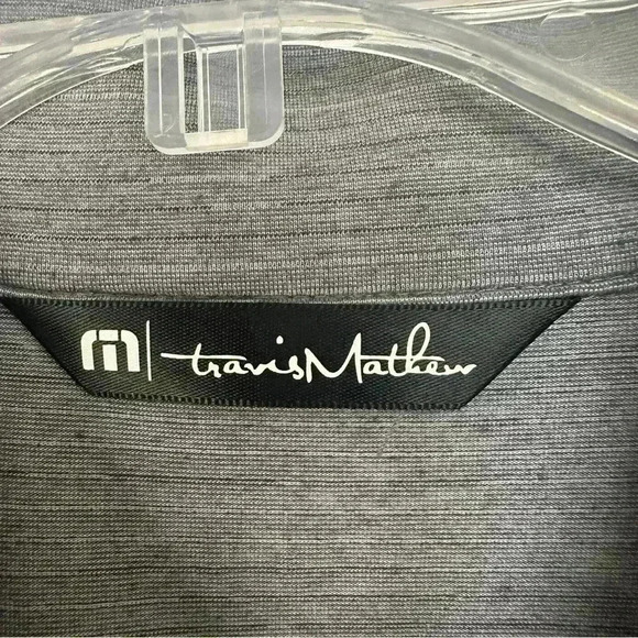 Travis Matthew Pullover Quarter 1/4 Zip Gray Golf Mens Size Medium Long Sleeve - Picture 12 of 15